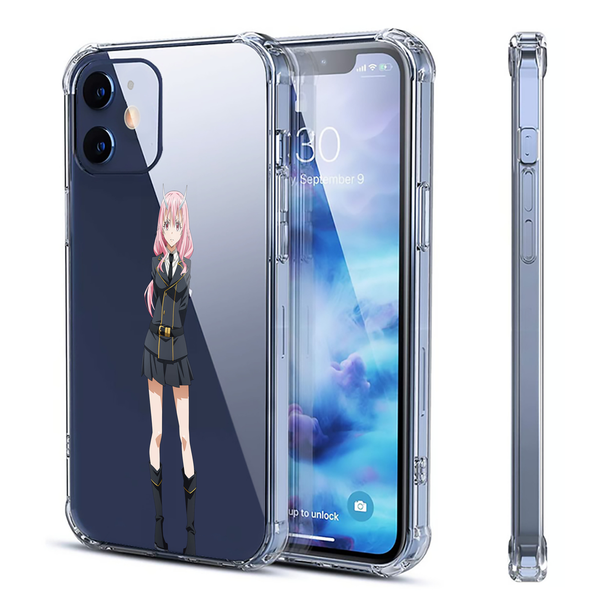 （画像用） 転スラ Regarding Reincarnated to Slime 【iPhone 12シリーズ対応】透明スマホケース（クリアソフトケース）